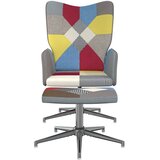 Stolica za opuštanje s osloncem za noge patchwork od tkanine | shoptok.hr