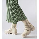 Gemre Beige ankle boots adorned with pearls Callicratide | Eponuda.ba