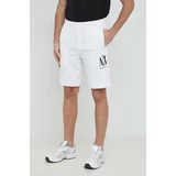 Armani Exchange Kratke hlače moški, bela barva