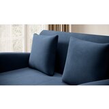 ELTAP Modra žametna raztegljiva sedežna garnitura 130 cm Ario – | Shoptok.si