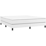  Box spring postelja z vzmetnico bela 180x200 cm umetno usnje, (20725099) | Shoptok.si