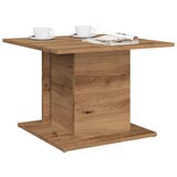 vidaXL Klubska mizica artisan hrast 55,5x55,5x40 cm inženirski les Cene