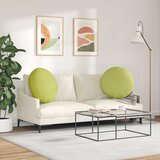  Jastučići za sjedenje 2 pcs Svijetlo zelena Ø60 x 21 cm tkanina | Eponuda.ba