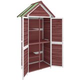  Vrtno spremište za alat boja kave 89x52,5x175 cm od borovine | shoptok.hr
