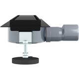 Tuš kanal 2-u-1 sa 360° sifonom Crna 60 cm Nehrđajući čelik 304 | shoptok.hr