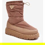 Boto Women's snow boots on thick sole in dark beige Lureta | Shoptok.si