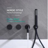 ELITE EDITION Luksuzna podometna pipa za kad BBTC1658 | - nordijski slog — Mat črna | Shoptok.si