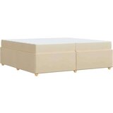  Konstrukcija postelje z vzmetnico krema 200 x 200 cm blago, (5000127499) | Shoptok.si