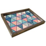 Hanah home poslužavnik AT-048, 30x40cm, šareni Cene