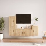 vidaXL 4-dijelni set TV ormarića boja hrasta sonome konstruirano drvo Cijene