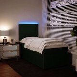 vidaXL Box spring krevet s madracem tamnozeleni 90x200 cm baršunasti | shoptok.hr