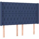  Box spring postelja z vzmetnico LED modra 140x200 cm blago, (20883819) | Shoptok.si