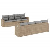  9-dijelni set vrtnih sofa s jastucima bež od poliratana | shoptok.hr
