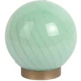 Svijetlo zelena stolna lampa sa staklenim sjenilom (visina 17 cm) Summer Globe –