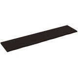 Maison Chic Stenska polica - Viseča Polica temno rjava 220x50x(2-4) cm trdna hrastovina, (21784601) Cene