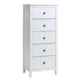  Komoda white pearl 5 fioka bela Cene