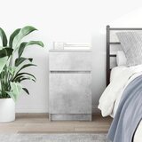 vidaXL Noćni ormarić beton sivi 39x35x65 cm konstruirano drvo | shoptok.hr