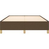  Okvir za krevet bez madraca tamnosmeđi 140 x 190 cm od tkanine | shoptok.hr