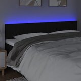  LED uzglavlje crno 160x5x78/88 cm od tkanine | shoptok.hr