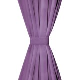 MIKRO Satenske Zavjese 2 kom s Tregerima 140x225 cm Lila | shoptok.hr