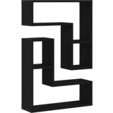  Polica na zidu s policom Zidne 2 pcs Crni hrast 50 x 15 x 85 cm | shoptok.hr