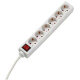  Kabel s utičnicama (Broj šuko utičnica: 6 Kom., Bijele boje, Dužina kabela: 1,4 m, 3.500 W) | shoptok.hr