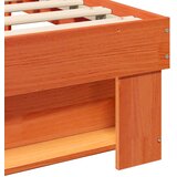  Krevetna konstrukcija s uzglavljem Vosak smeđa 90 x 200 cm | shoptok.hr