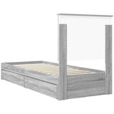  Krevet s od storage Siva Sonoma 75 x 190 cm Konstruirano drvo | shoptok.hr