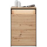 Voleo komoda, črna, hrast artisan | Shoptok.si