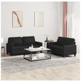 vidaXL 2-dijelni set sofa s jastucima crni od umjetne kože Cijene
