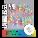 Aigostar LED božićne lampice za spoljašnju upotrebu 50xLED/8 funkcija 3xAA 5,3m IP44 višebojno Cene