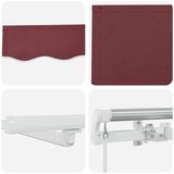 vidaXL Tenda na ručno uvlačenje s LED bordo 300 x 250 cm | shoptok.hr