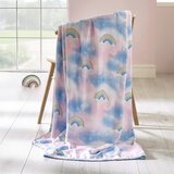 Catherine Lansfield Modra/rožnata otroška odeja iz mikropliša 130x170 cm Candy Unicorn – | Shoptok.si