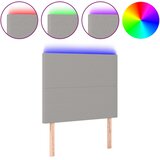  LED uzglavlje svjetlosivo 100x5x118/128 cm od tkanine | shoptok.hr