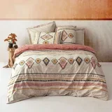 Tile Red Tile RedYellowWhiteBlack Ranforce Double Quilt Cover Set (EU) (IT)