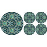 Bertoni Home Unisex's 1+4 Round Table Pads Set Anais Cene