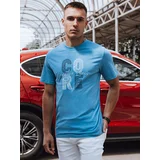 DStreet Men's T-shirt with print, blue