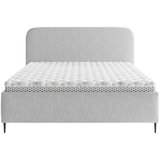 MID.YOU OBLAZINJENA POSTELJA 180 cm x 200 cm , les, tekstil, leseni material siva | Shoptok.si