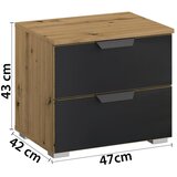 Rauch Möbel Nočna Omarica Artemis, Hrast, Črna | Shoptok.si