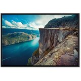  Slika - Rock City (1 Part) Vertical 120x80 U crnom drvenom okviru | shoptok.hr