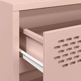 vidaXL Komoda roza 68x39x73,5 cm hladno valjano jeklo | Shoptok.si