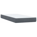 Box Spring krevet s madracem tamno sivi 80x210 cm baršun | shoptok.hr