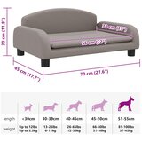  Krevet za pse smeđesivi 70 x 45 x 30 cm od tkanine | shoptok.hr
