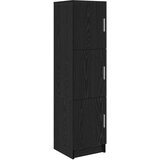 vidaXL Sideboard od crnog hrasta Crni hrast MDF i drveni furnir Srednje | shoptok.hr