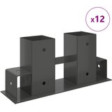  Pomoć za slaganje drva 12 pcs Antracit 34 x 10 x 15 cm Čelik | Eponuda.ba