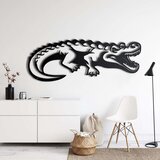 Wallxpert metalni zidni ukras 5159, krokodil sa otvorenim čeljustima, 32 x 75 cm, crni | Eponuda.com