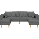 SOFA s jastukom 3 pcs Tamno siva tkanina | shoptok.hr