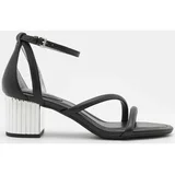 Michael Kors 40H3P0MS2L FORTER STRAPPY MID SANDAL Crna