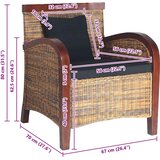  Fotelja od Ručno Pletenog Ratana | shoptok.hr