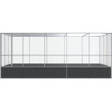  Kavez za ptice s produžetkom srebrni 518x307x212 cm čelični | shoptok.hr